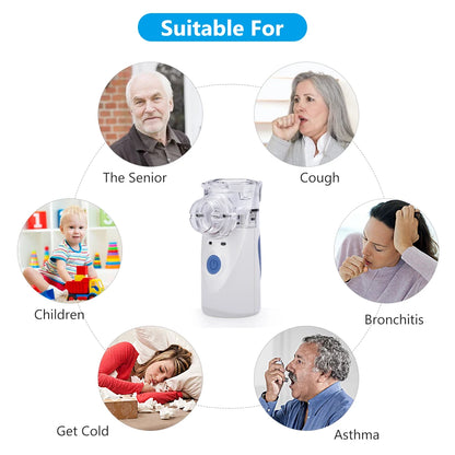 Dropshipping Handheld autoclean Inhale Nebulizer Mesh atomizer inhaler portable nebuliser inhalator for kids Adult nebulizador