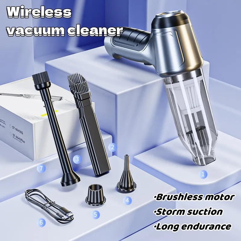 Brushless Motor Vacuum Cleaner Wireless Multifunction Blower Strong Suction Car Handheld Very Powerful Hand Home Portable