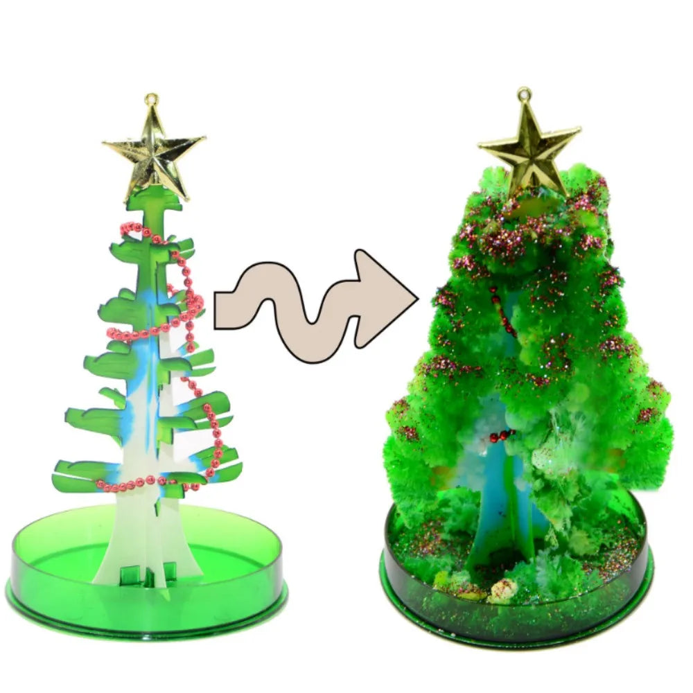 DIY Magic Growing Christmas Tree Three-Dimensional Crystal Amazing Paper Tree Blossom